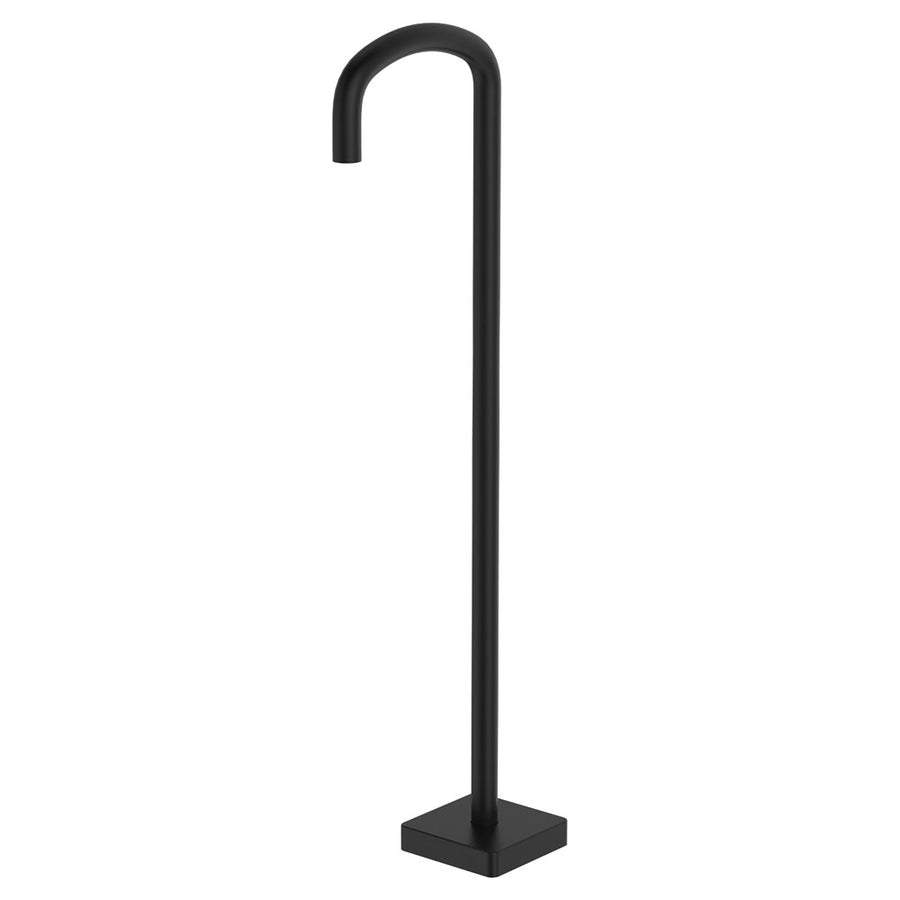 Tono Floor Mounted Bath Outlet Matte Black – Modern Bold Bath Filler – Pilbara Bathroom Warehouse Perth and regional Western Australia