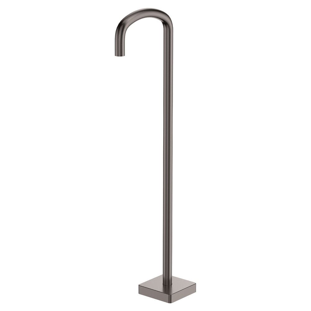 Tono Floor Mounted Bath Outlet Gun Metal – Industrial Look Bath Spout – Pilbara Bathroom Warehouse Perth and regional Western Australia
