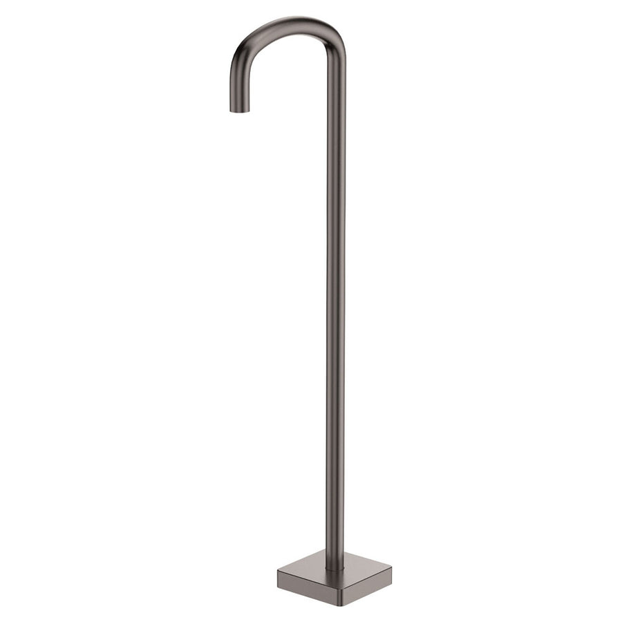 Tono Floor Mounted Bath Outlet Gun Metal – Industrial Look Bath Spout – Pilbara Bathroom Warehouse Perth and regional Western Australia