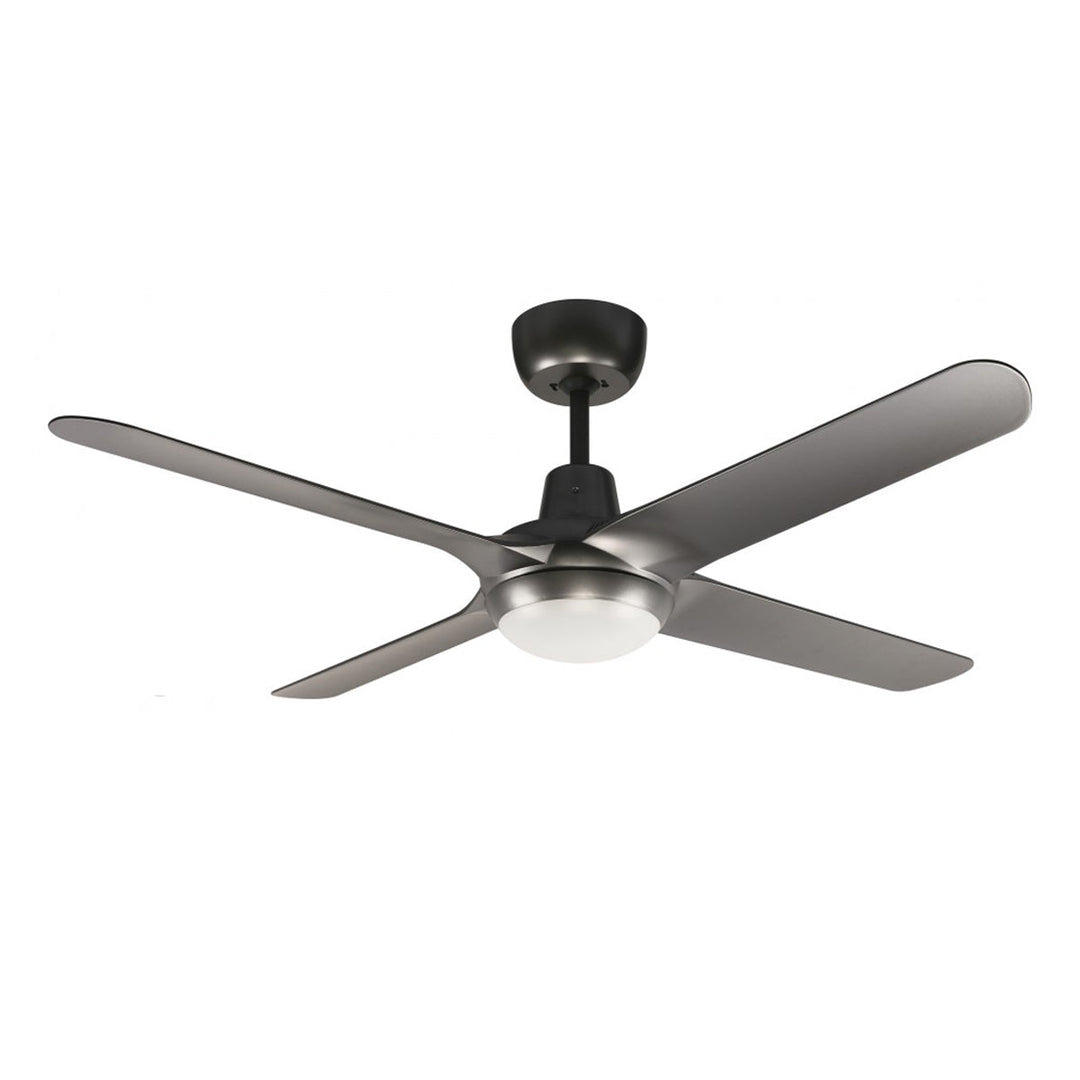 50" Spyda AC Ceiling Fan Black, Titanium, White, Teak, Walnut with Light SPY1254XX-L Ventair