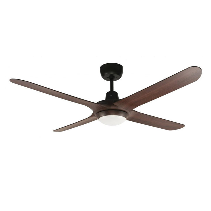 50" Spyda AC Ceiling Fan Black, Titanium, White, Teak, Walnut with Light SPY1254XX-L Ventair