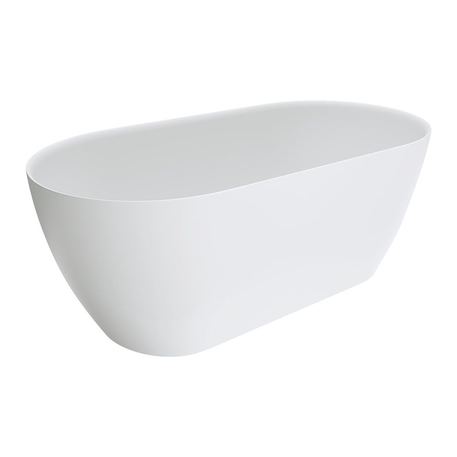 Kaya Solid Surface Bath 1500mm – Compact Freestanding Matte Bath – Pilbara Bathroom Warehouse Perth and regional Western Australia