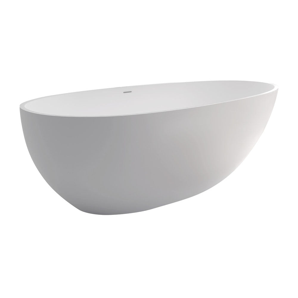 Bahama Solid Surface Bath 1500mm – Compact Modern Freestanding Bath – Pilbara Bathroom Warehouse Perth and regional Western Australia