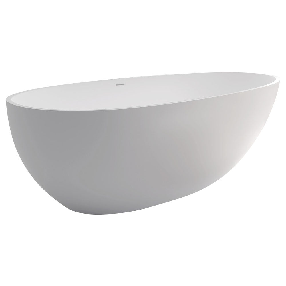 Bahama Solid Surface Bath 1685mm – Sculptural Matte Freestanding Bath – Pilbara Bathroom Warehouse Perth and regional Western Australia