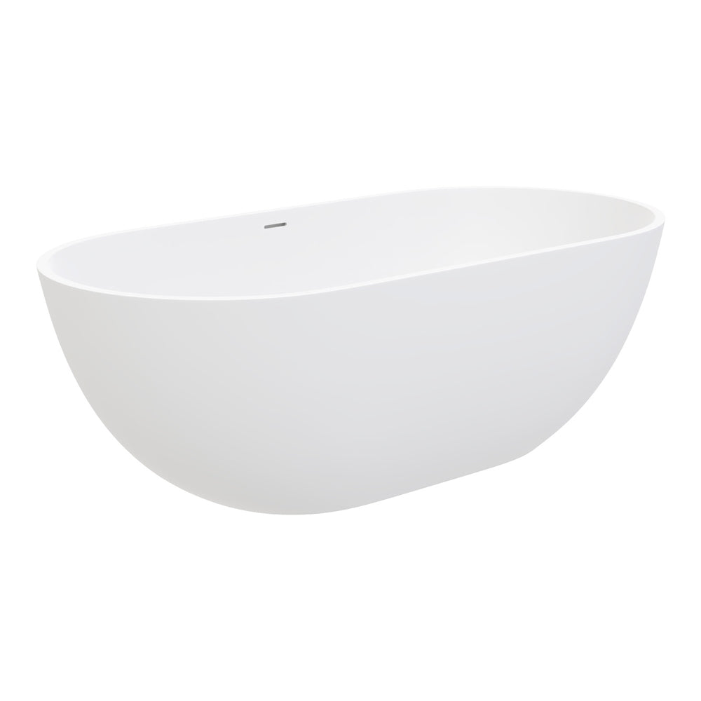 Nero Solid Surface Bath 1550mm – Modern Compact Matte Bath – Pilbara Bathroom Warehouse Perth and regional Western Australia