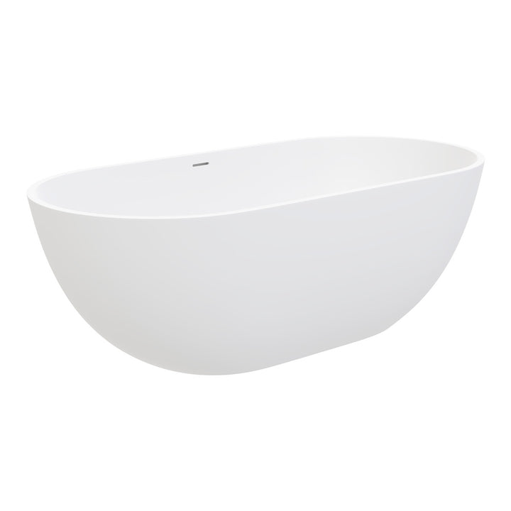 Nero Solid Surface Bath 1550mm – Modern Compact Matte Bath – Pilbara Bathroom Warehouse Perth and regional Western Australia