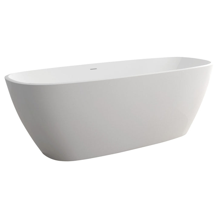 Marissa Solid Surface Bath – Timeless Curved Freestanding Bath – Pilbara Bathroom Warehouse Perth and regional Western Australia