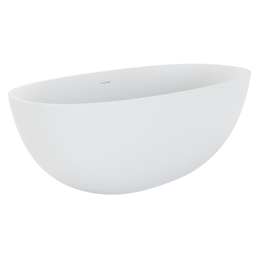 Sasso Solid Surface Bath 1650mm – Elegant Contemporary Freestanding Bath – Pilbara Bathroom Warehouse Perth and regional Western Australia