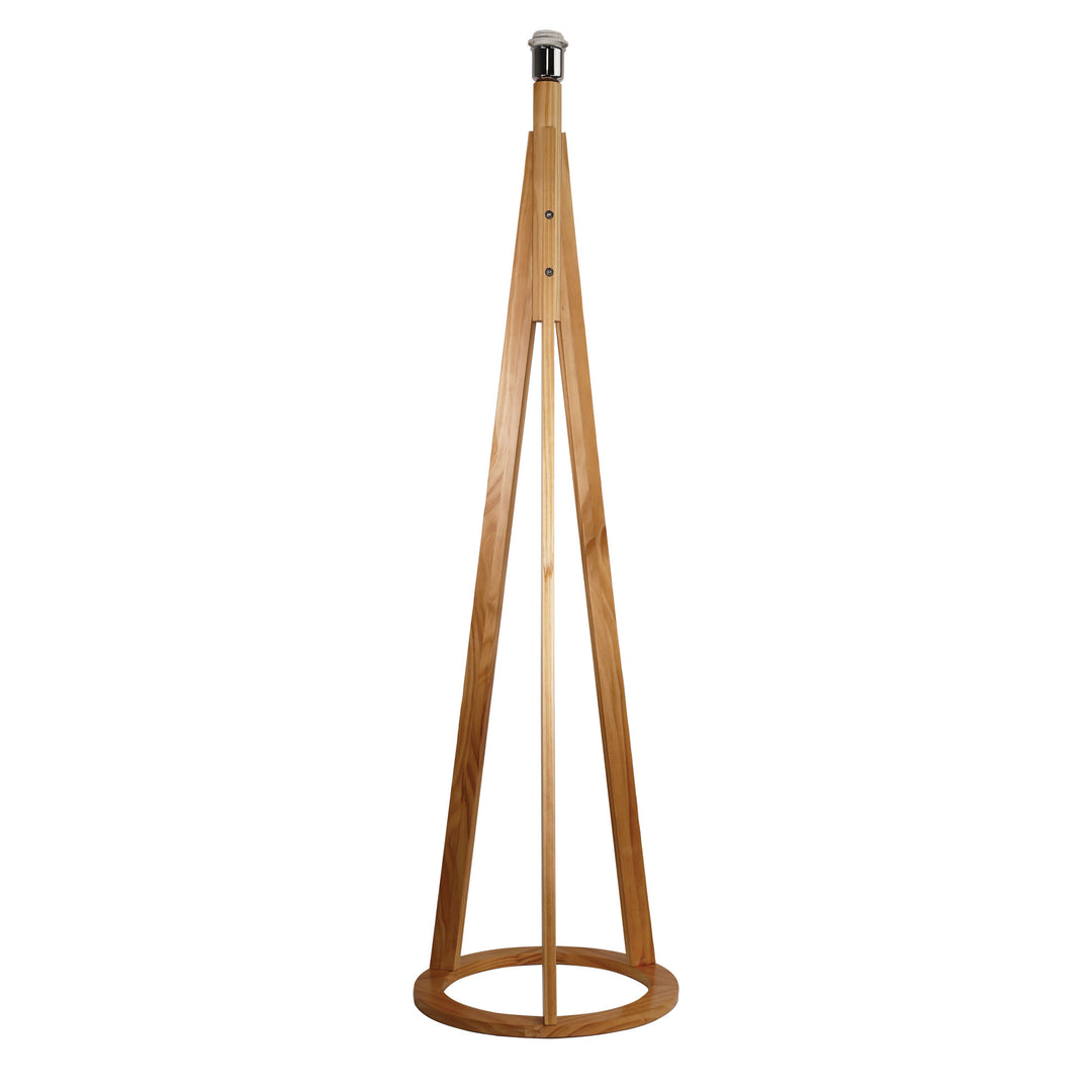 STABB Floor Lamp Natural Timber Base E27