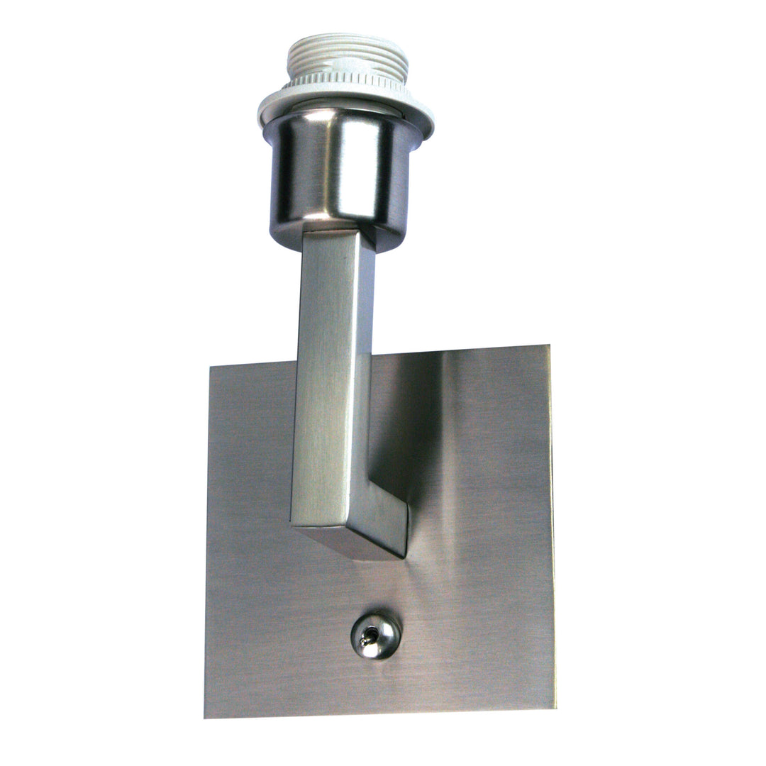 STATIA Brushed Chrome E27 Wall Bracket with Switch