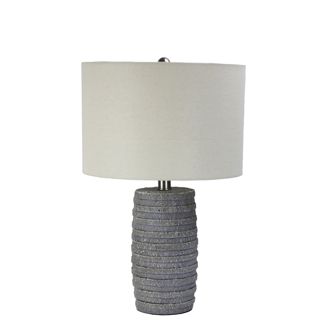 STRATA Textured Lamp with Harp Shade