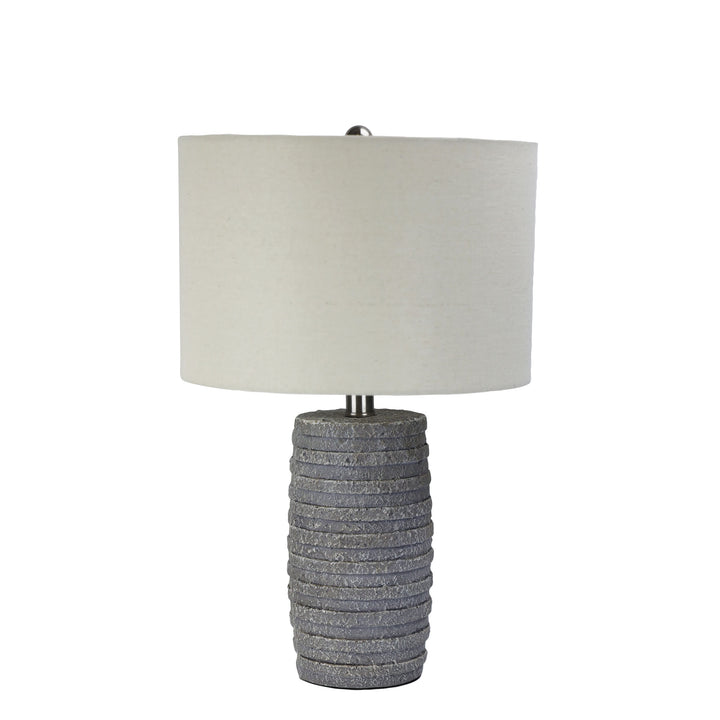 STRATA Textured Lamp with Harp Shade