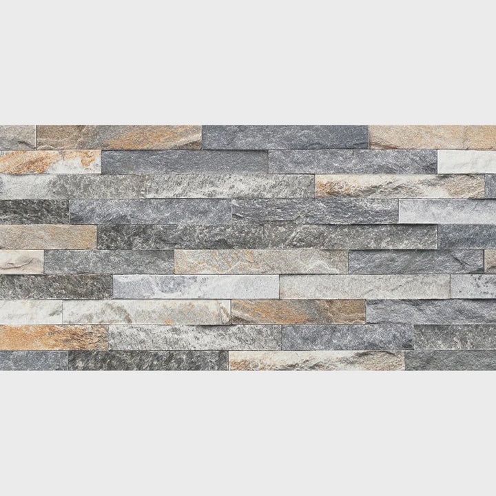 Stackstone Rust 300x600 Feature Tile with rich rust tones and stacked stone texture, ideal for feature walls and accent areas – Pilbara Bathroom Warehouse Perth and regional Western Australia