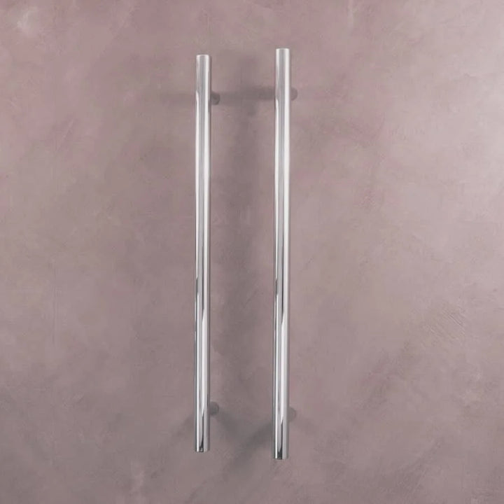Sarento Heated Towel Rail 1000x50mm Chrome Round