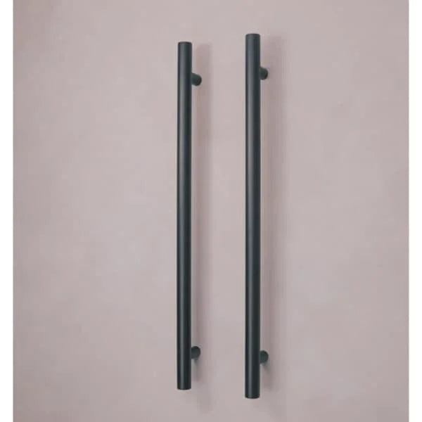 Sarento Heated Towel Rail 1000x50mm Matte Black Round
