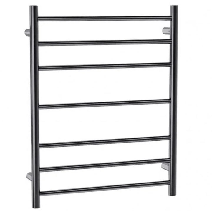 Sarento Heated Towel Rail 600x800mm Gun Metal Round