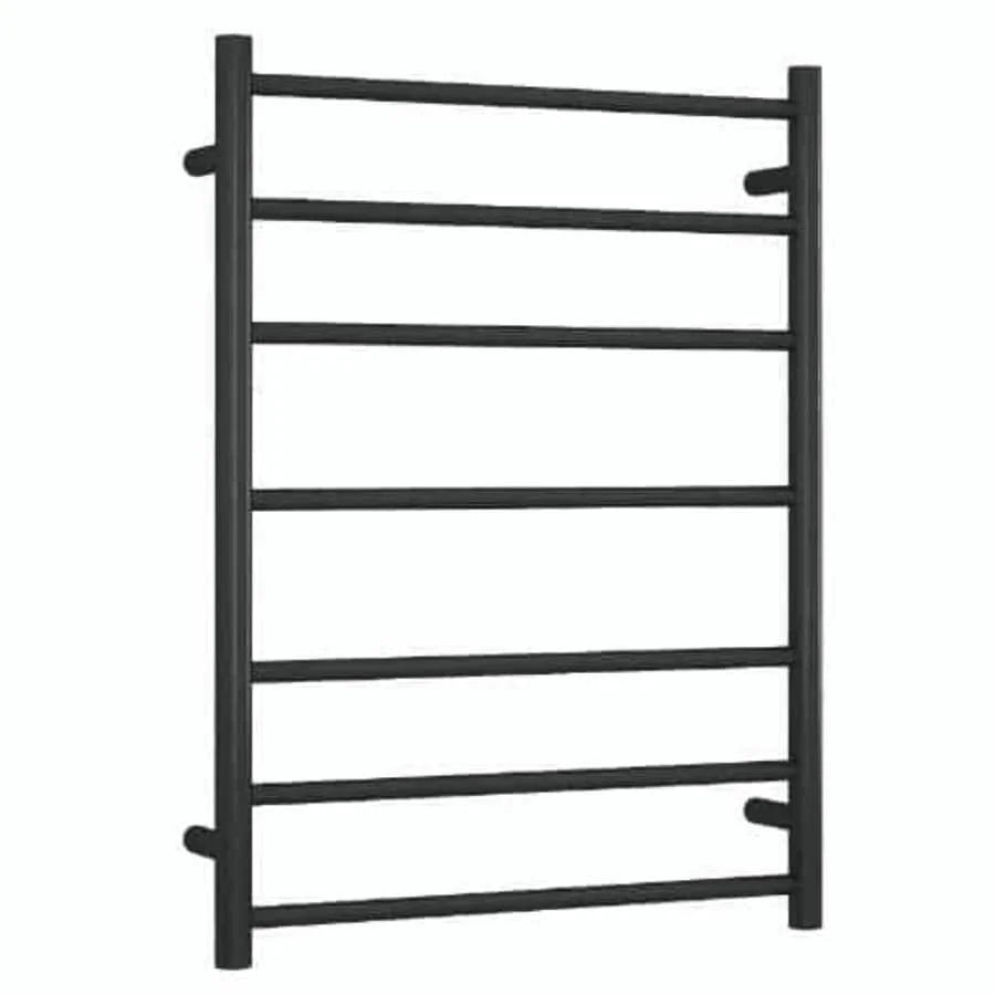 Sarento Heated Towel Rail 600x800mm Matte Black Round