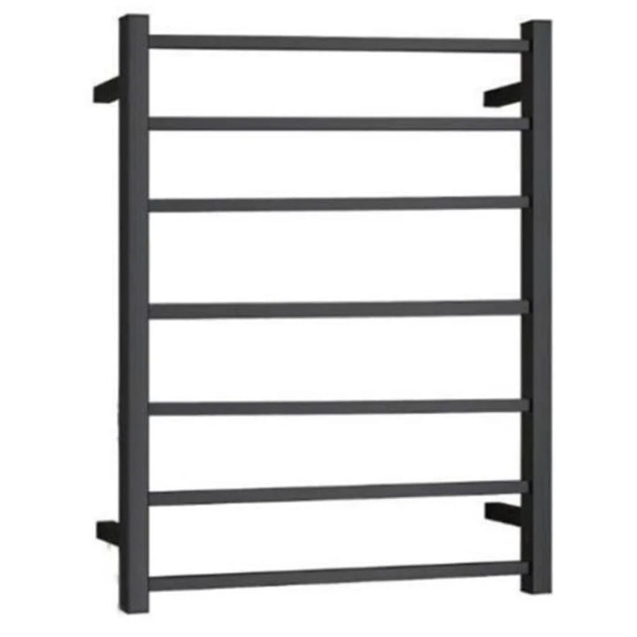 Sarento Heated Towel Rail 600x800mm Matte Black Square