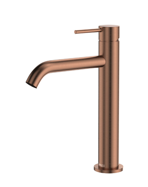 Kaya Medium Basin Mixer Brushed Copper Lead Free Sus304