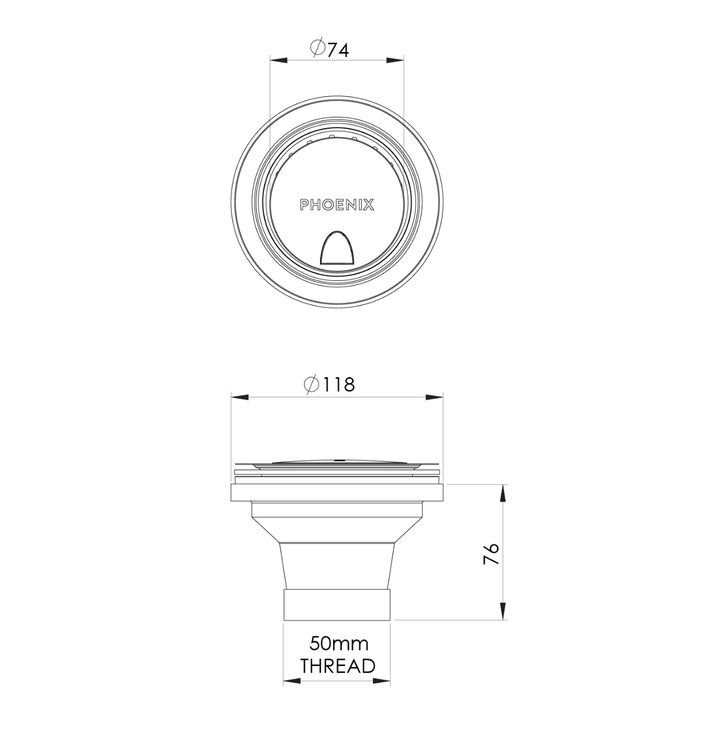 Covered Sink Basket Waste