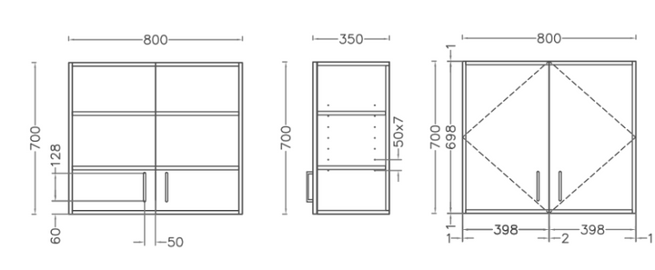 80cm Wall Unit