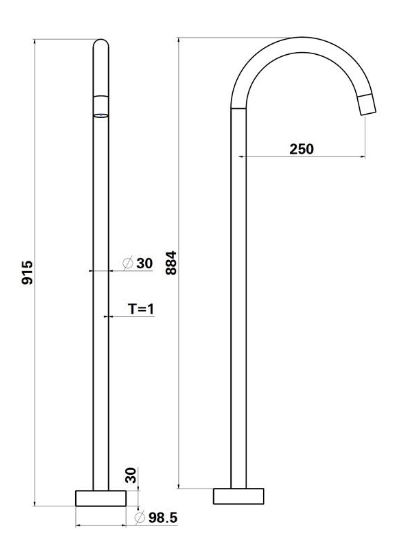 Fiona Freestanding Bath Spout