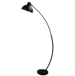 Metal Arc Floor Lamp in Matt Black or Matt White