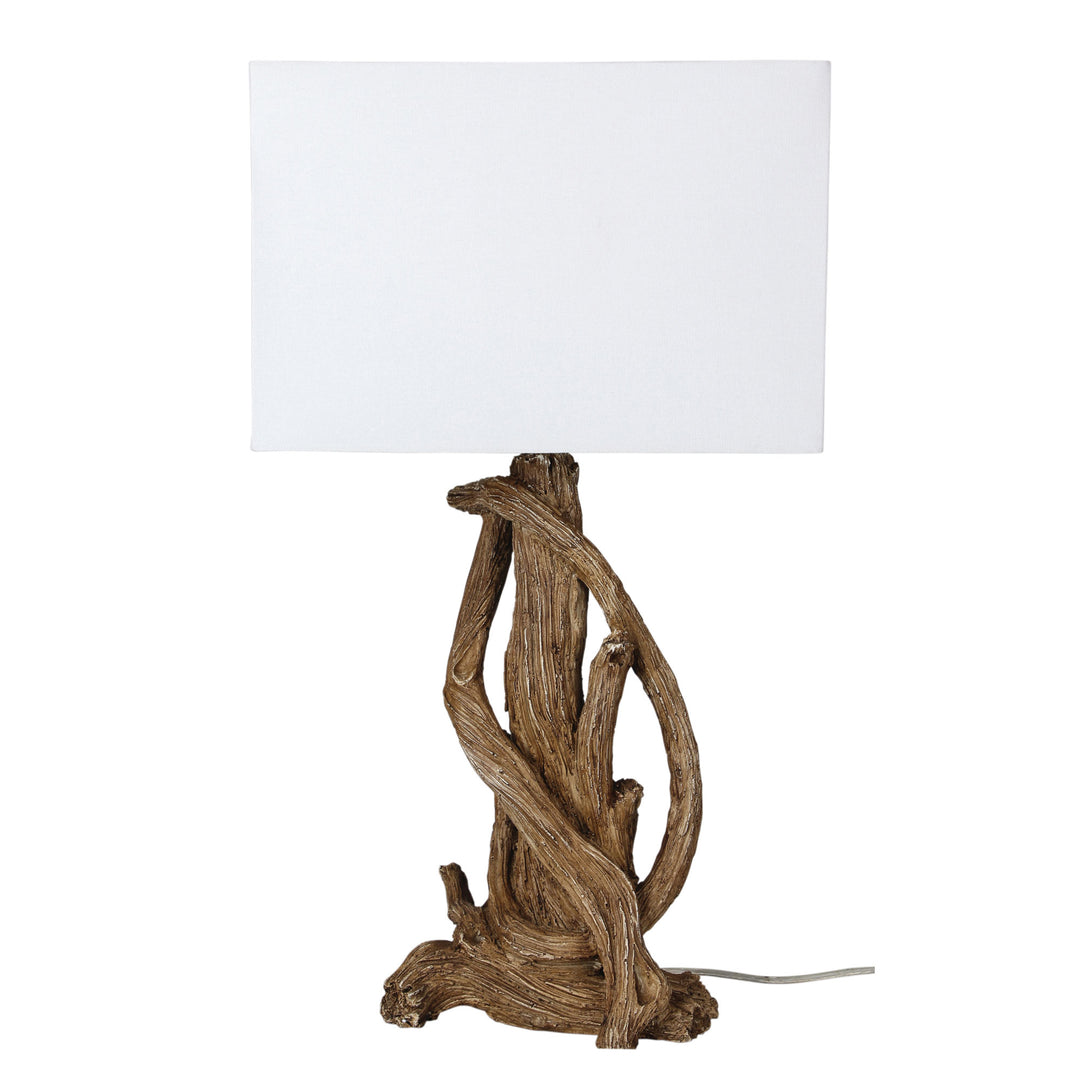 Sedona Twisted Branches Table Lamp – Rustic Aged Timber Finish