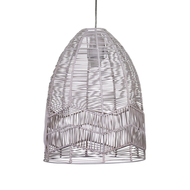 Serang 35 Black Rattan Pendant Shade – Coastal Style