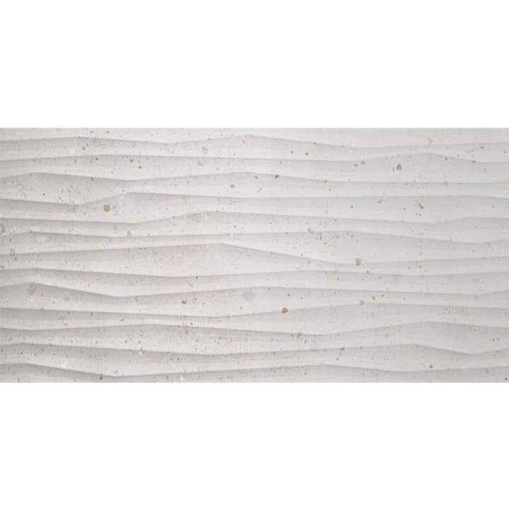 Serenity Granara Bone Feature Wave 300x600mm Wall Tile: Modern Texture for Elegant Interiors