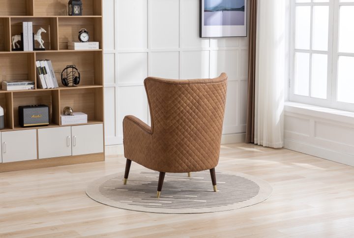Sherlock Chair Tan faux leather