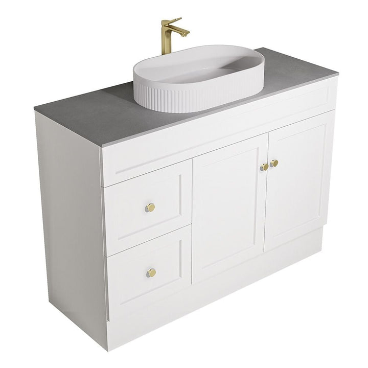 Sintered Stone Vanity Top 60cm - Cement Grey