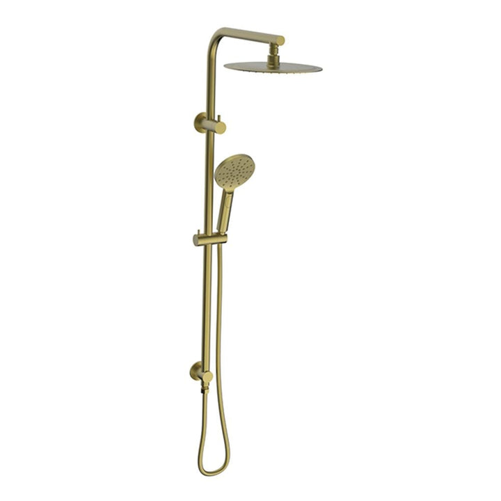 Sky Round Shower Rail Set Brushed Gold