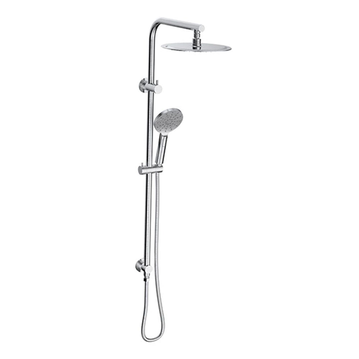 Sky Round Shower Rail Set - Brushed Nickel