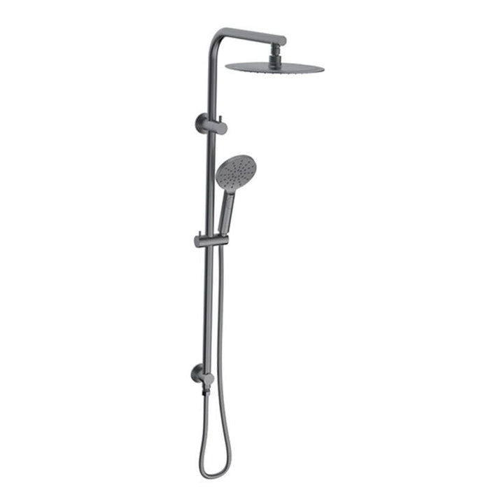 Sky Round Shower Rail Set Gun Metal