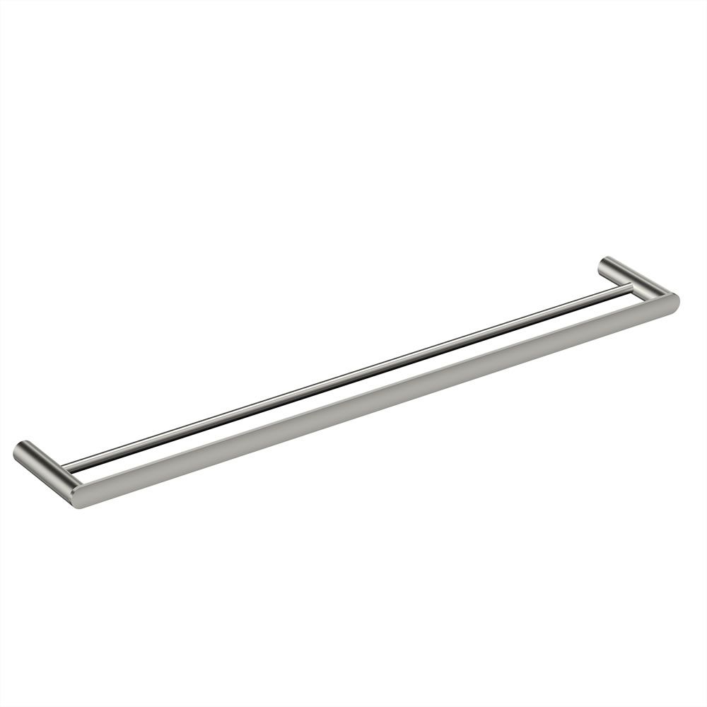 Sky Double Towel Rail Brushed Nickel