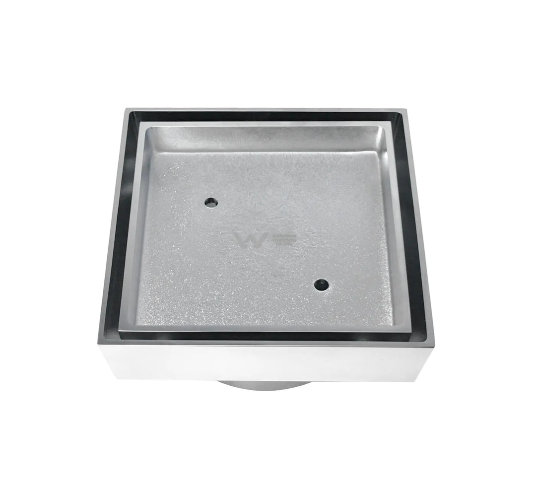 Smart 114 Brass Chrome Square Tiles Waste | Modern Bathroom Drainage Solution