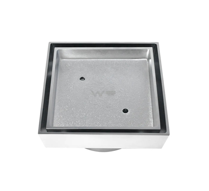 Smart 114 Brass Chrome Square Tiles Waste | Modern Bathroom Drainage Solution