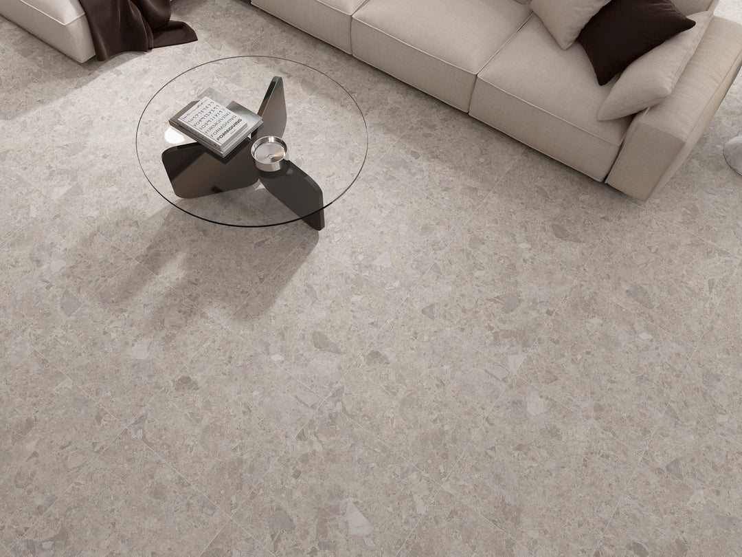 Terra Port Grey Matte Tile 600x600
