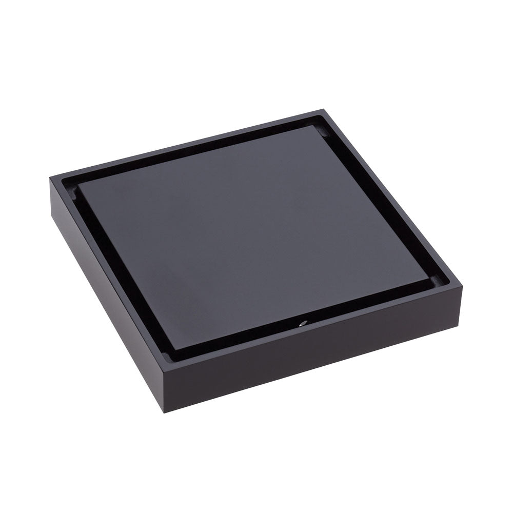 Square Tile 2-in-1 Floor Waste 88mm Matte Black – Sleek Matte Floor Drain – Pilbara Bathroom Warehouse Perth and regional Western Australia