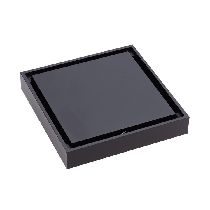 Square Tile 2-in-1 Floor Waste 88mm Matte Black – Sleek Matte Floor Drain – Pilbara Bathroom Warehouse Perth and regional Western Australia