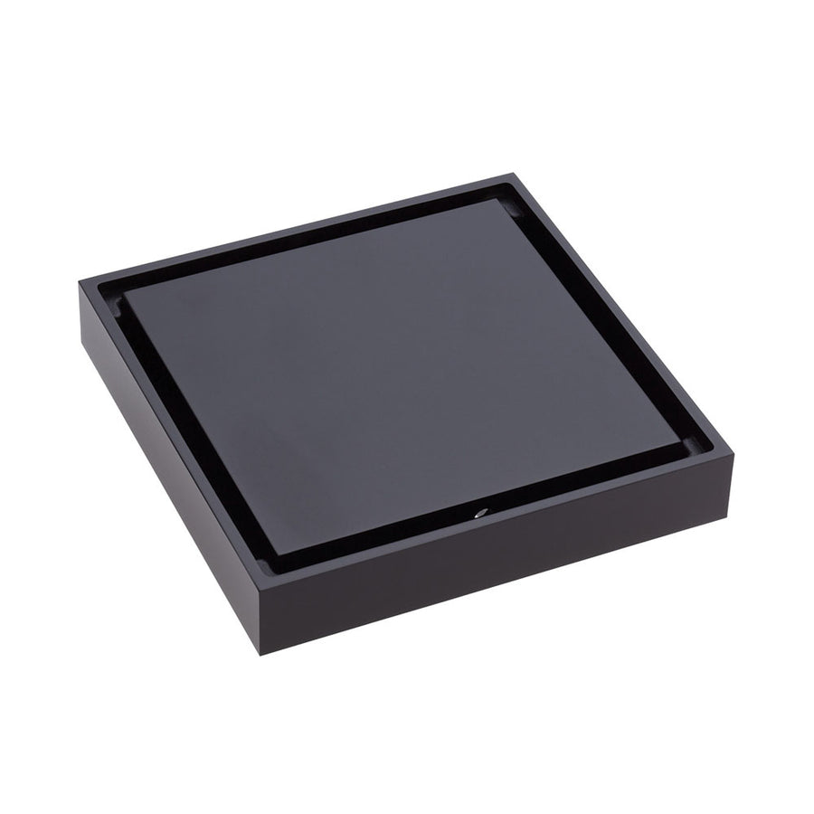 Square Tile 2-in-1 Floor Waste 88mm Matte Black – Sleek Matte Floor Drain – Pilbara Bathroom Warehouse Perth and regional Western Australia