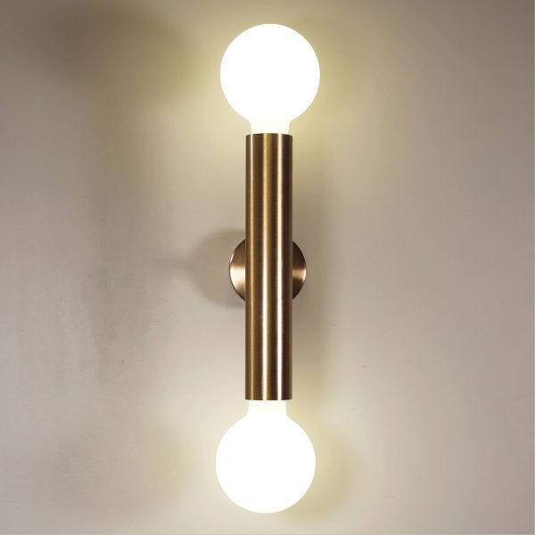 TOLI SATIN BRASS Twin Wall Light – Elegant and Versatile