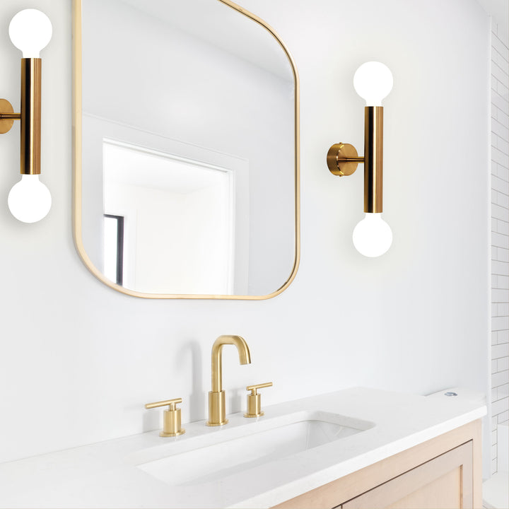 TOLI SATIN BRASS Twin Wall Light – Elegant and Versatile