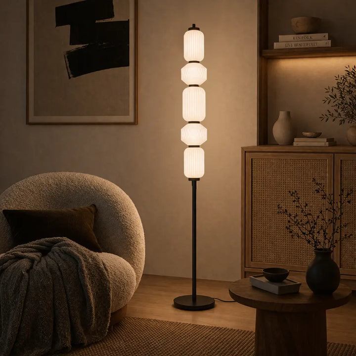 Torso LED Floor Lamp 26w in Black or Brass