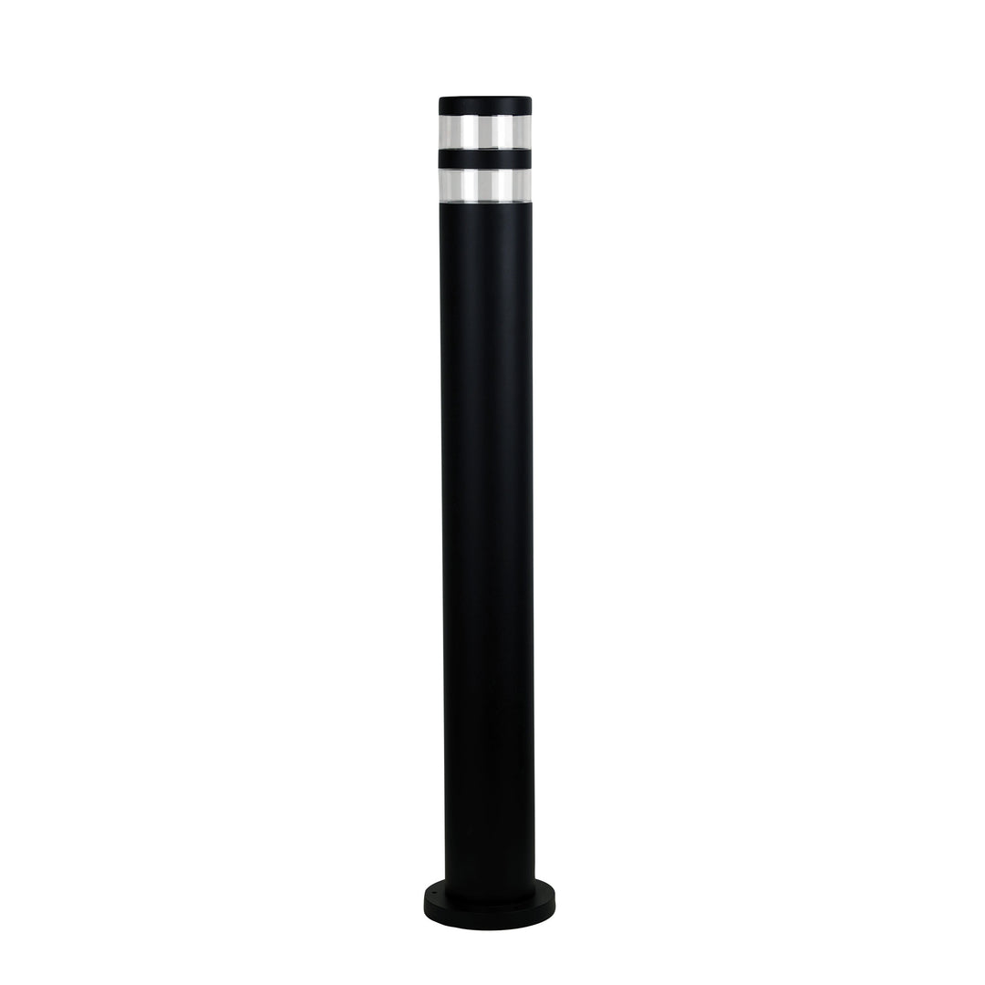 TOVE 240V Aluminium Garden Bollard with Clear Acrylic Lens