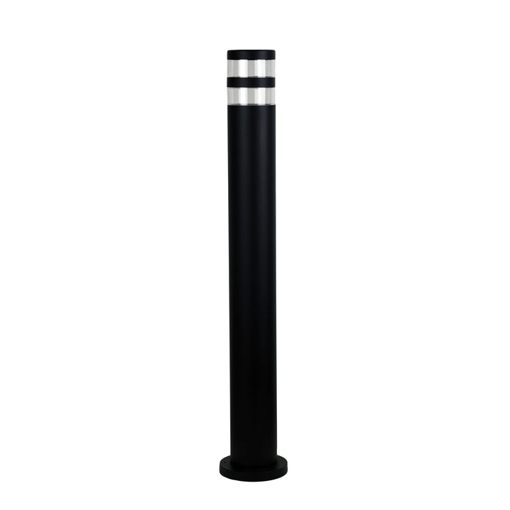 TOVE 240V Aluminium Garden Bollard with Clear Acrylic Lens