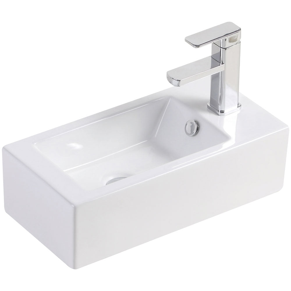 Linea Wall Basin Right-Hand – Space-Saving Wall-Mounted Sink – Pilbara Bathroom Warehouse Perth and regional Western Australia