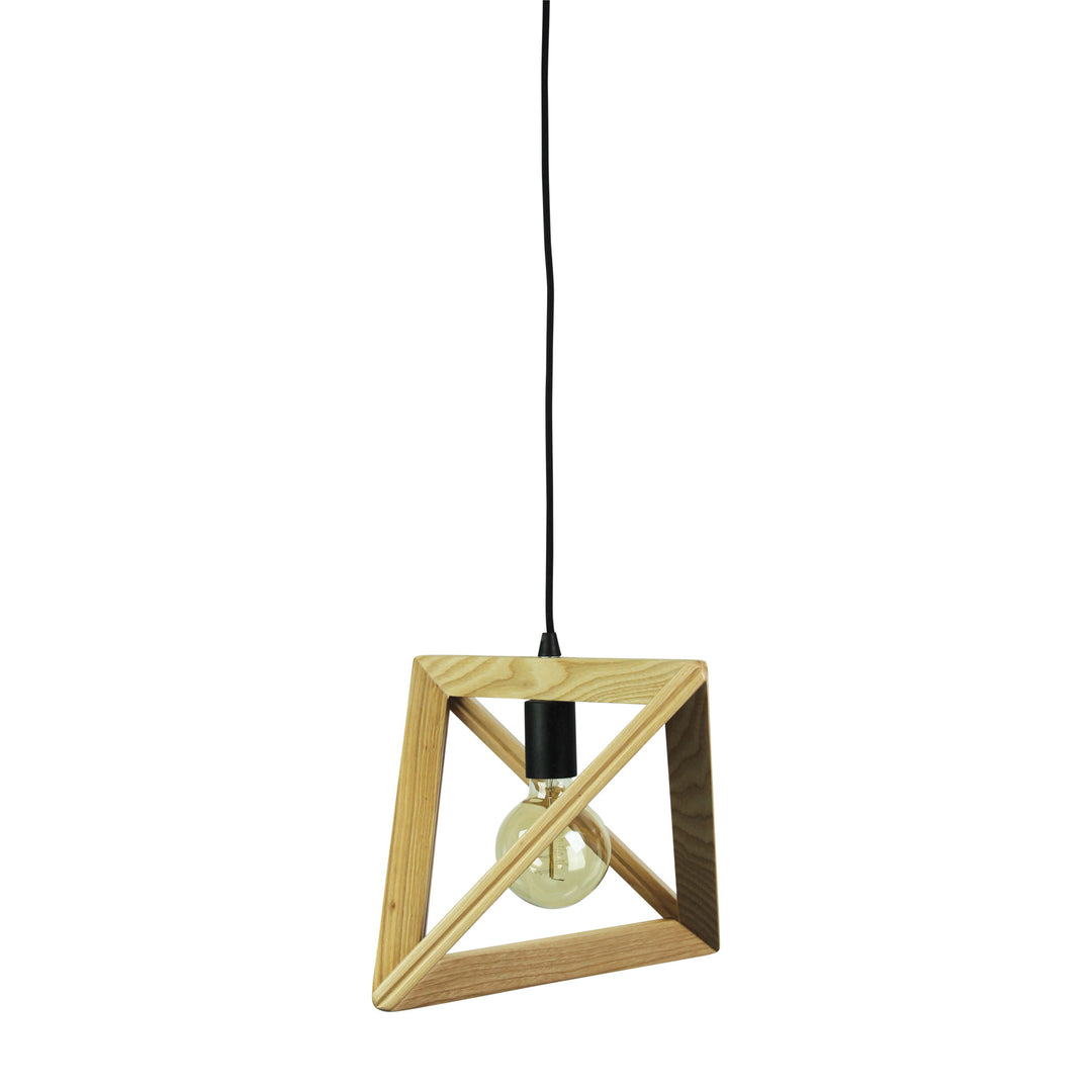 TRAP II - Geometric Scandi Timber Pendant