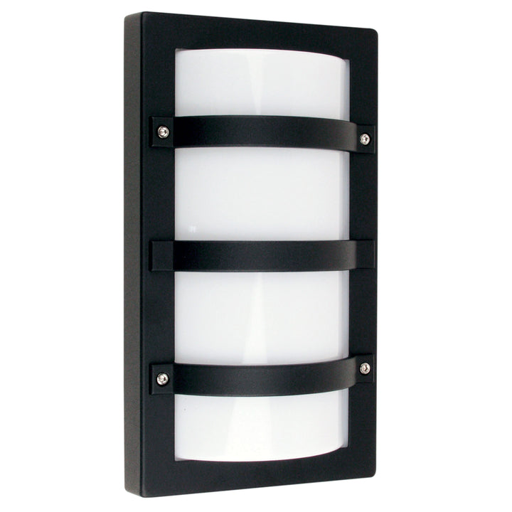 TRIO Black - IP65 Premium Outdoor Bulkhead 32x19cm